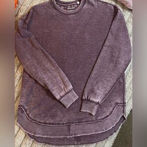 Royce Brand burgundy vintage poncho fleece
